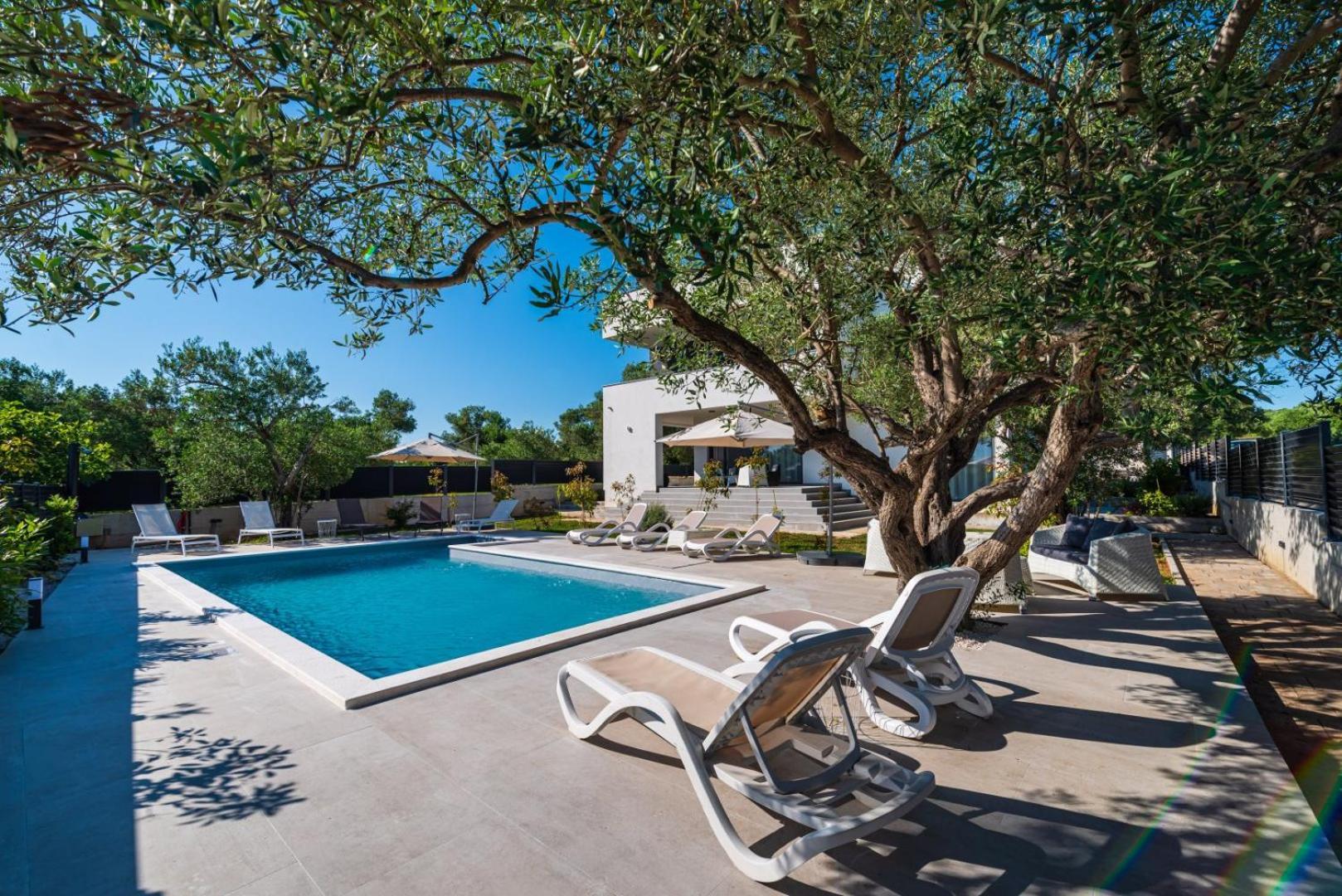 Crowonder Sun Dance Apartments With Heated Swimming Pool Seaview And Garden Sveti Filip i Jakov Extérieur photo